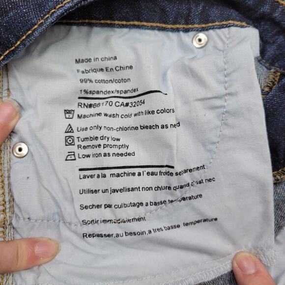 Urban Outfitters BDG High-RIse Shortie Dark Wash Denim Shorts 31 - Picture 6 of 7